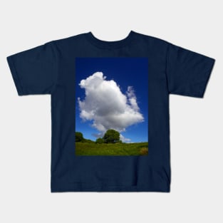 Cloudburst,landscape photograph of cloud formations Kids T-Shirt